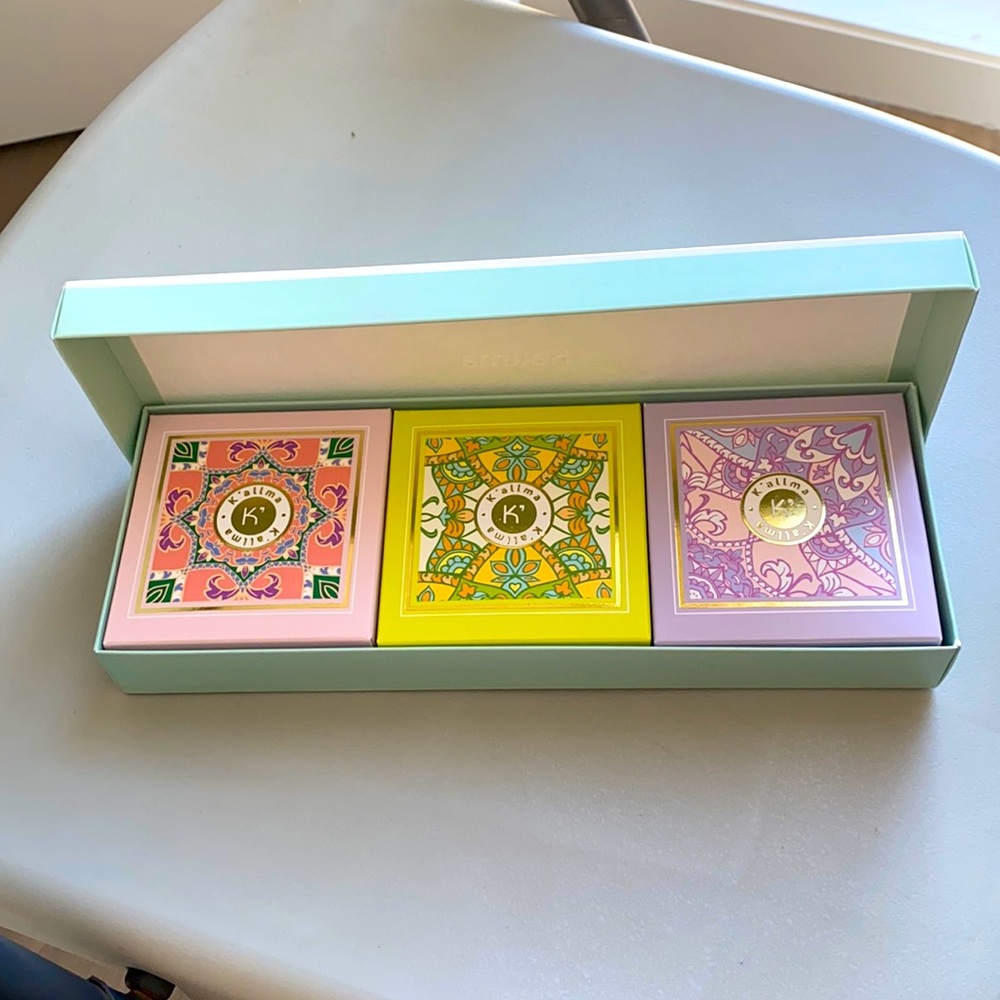 Soap set of 3 pieces K’allma, brand new never used/opened. Perfect holiday gift